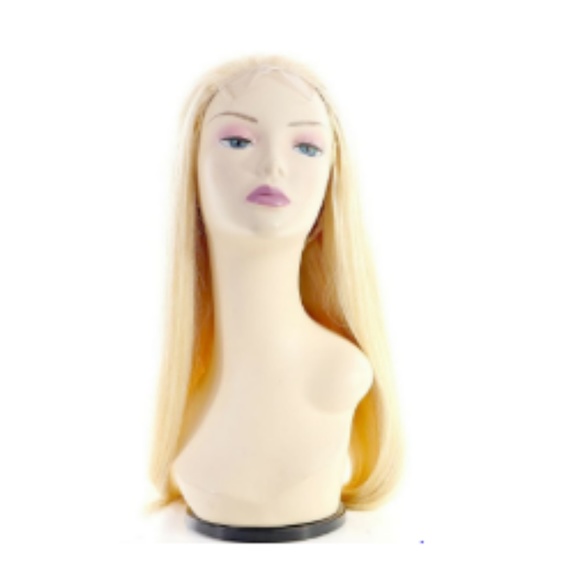 Blonde Straight Front Lace Wig 180%density main image 4